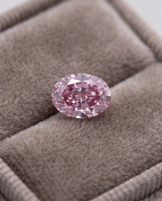 CERTIFIED ARGYLE Oval Diamond 0.51ct 7PP SI2