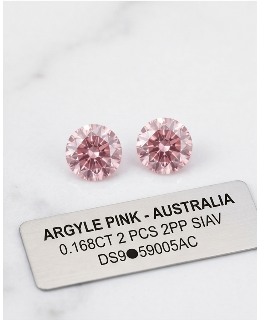 ORIGIN ARGYLE Round Diamonds 2 = 0.16ct TDW 2PP SIAV