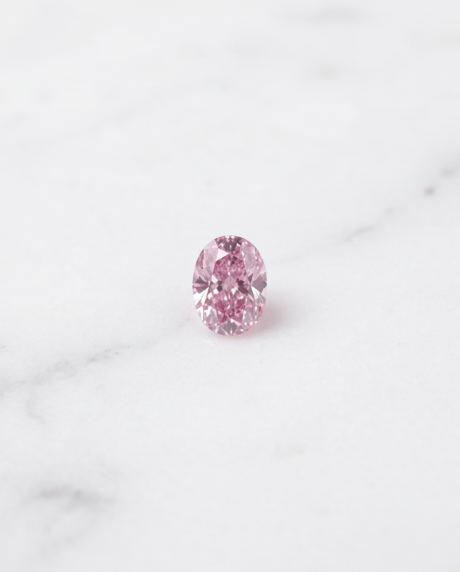 CERTIFIED ARGYLE Oval Diamond 0.26ct 6P SI2