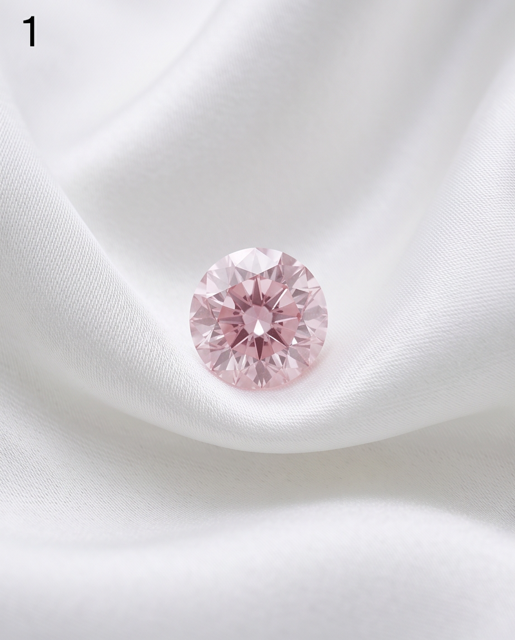 CERTIFIED ARGYLE Round Diamond 0.17ct 6P VS1