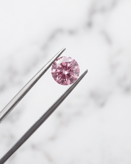 CERTIFIED ARGYLE Round Diamond 0.20ct 3PP P1