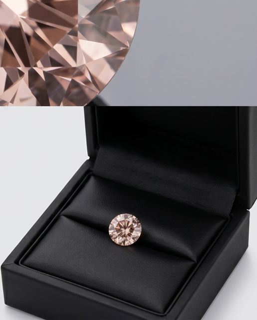CERTIFIED ARGYLE Round Diamond 0.18ct PC1 SI1