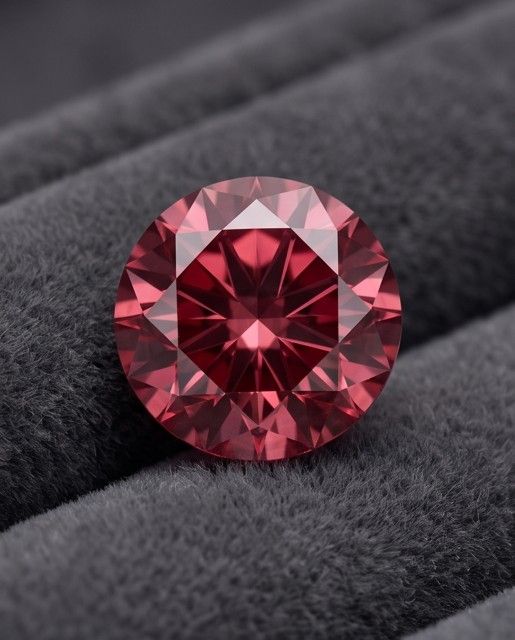 CERTIFIED ARGYLE Round Diamond 0.19ct 1PR VS1