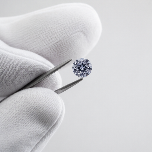 CERTIFIED ARGYLE Round Diamond 0.13ct BL1 P1 Blue Moon Tender Lot: 35