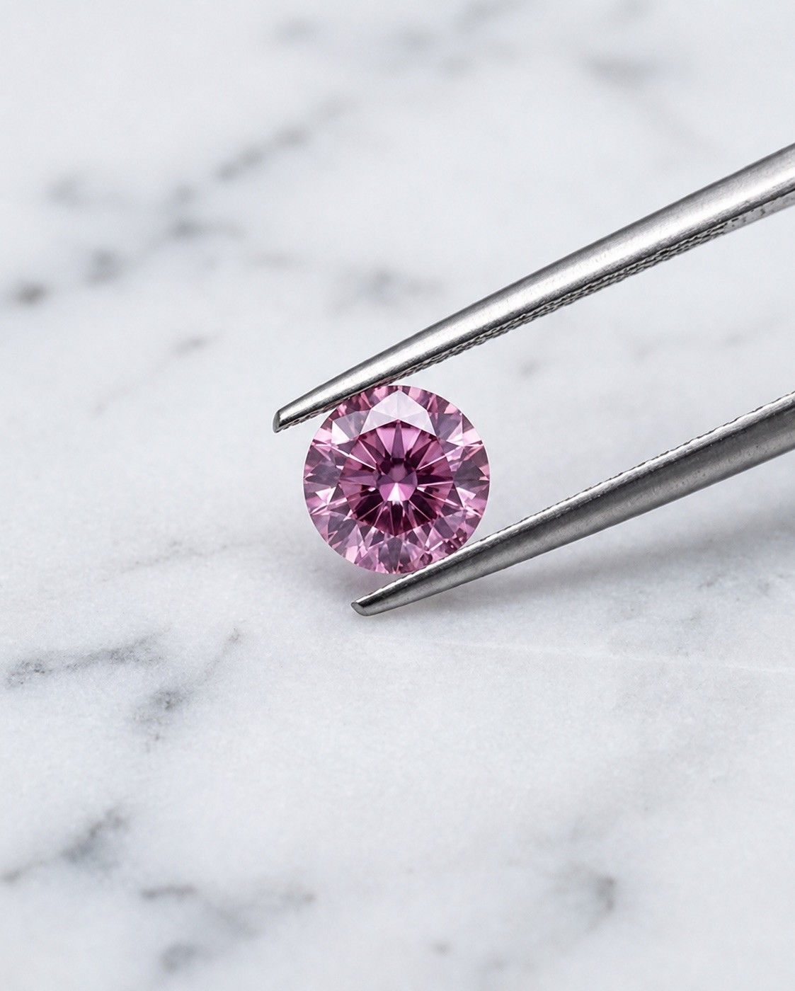 CERTIFIED ARGYLE Round Diamond 0.34ct 5PP P1