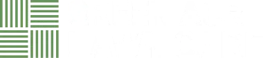 Green striped pattern on left side of white background.