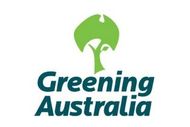 A logo for greening australia with a tree on it
