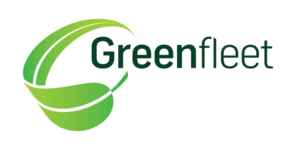 A green fleet logo on a white background