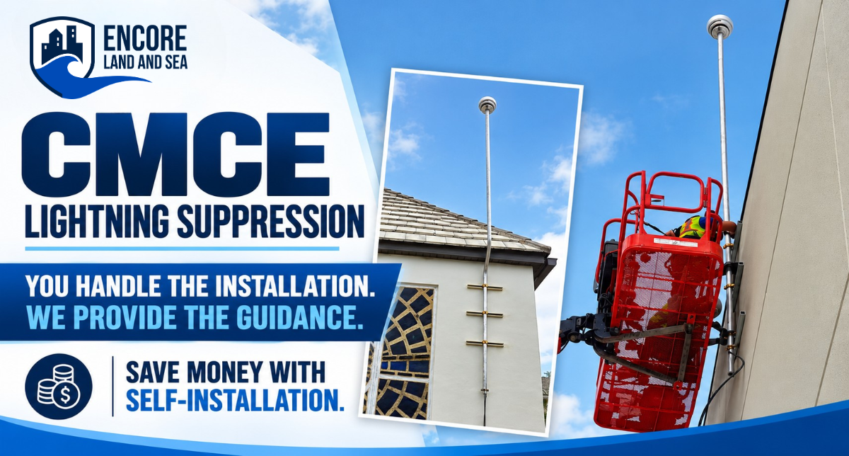CMCE Lightning Suppression. You handle the installation. We provide the guidance. Save money.