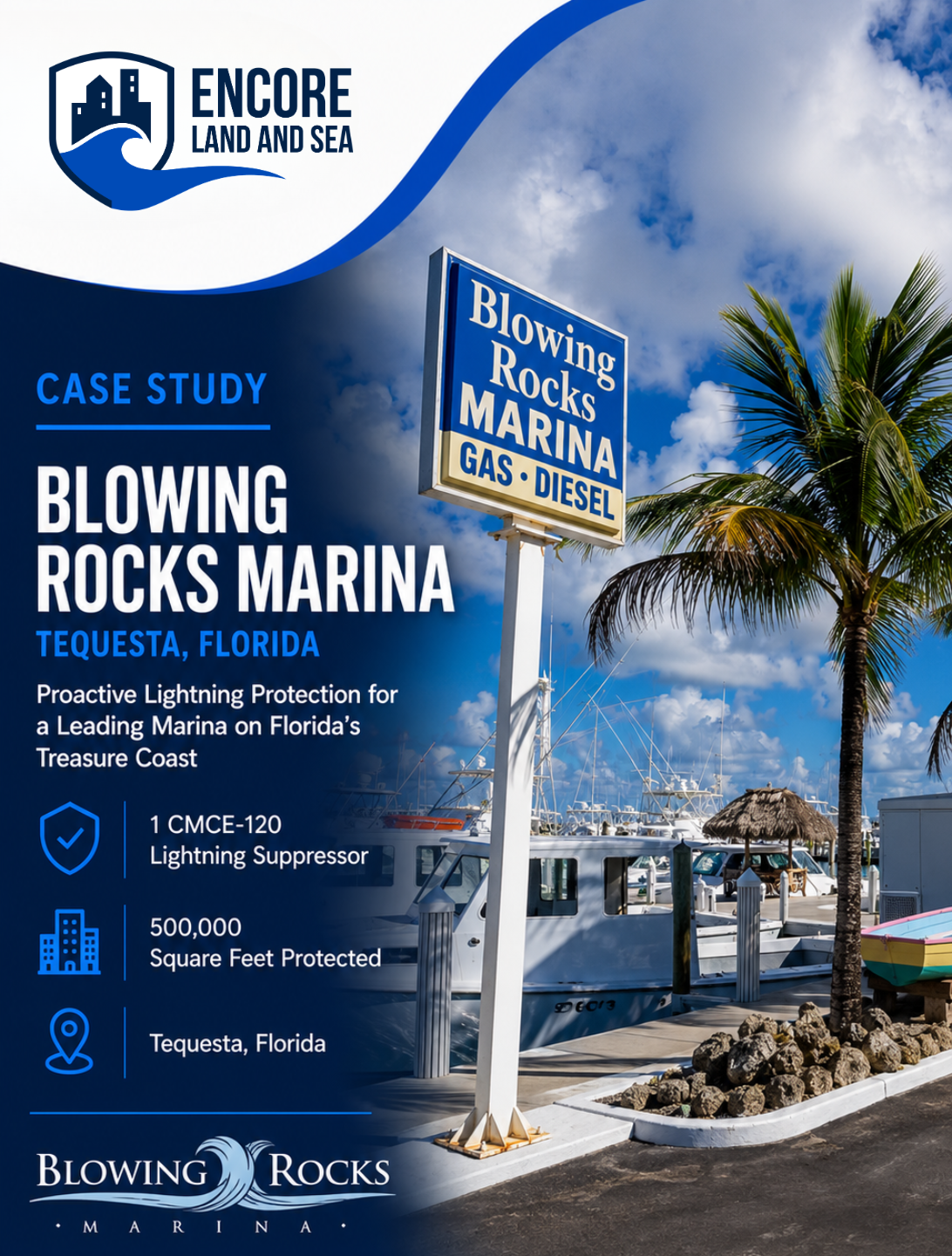 Blowing Rocks Marina in Tequesta, Florida graphic