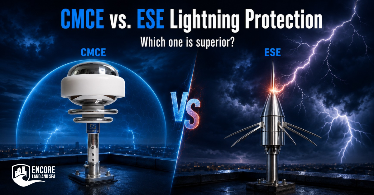 CMCE vs ESE lightning protection systems
