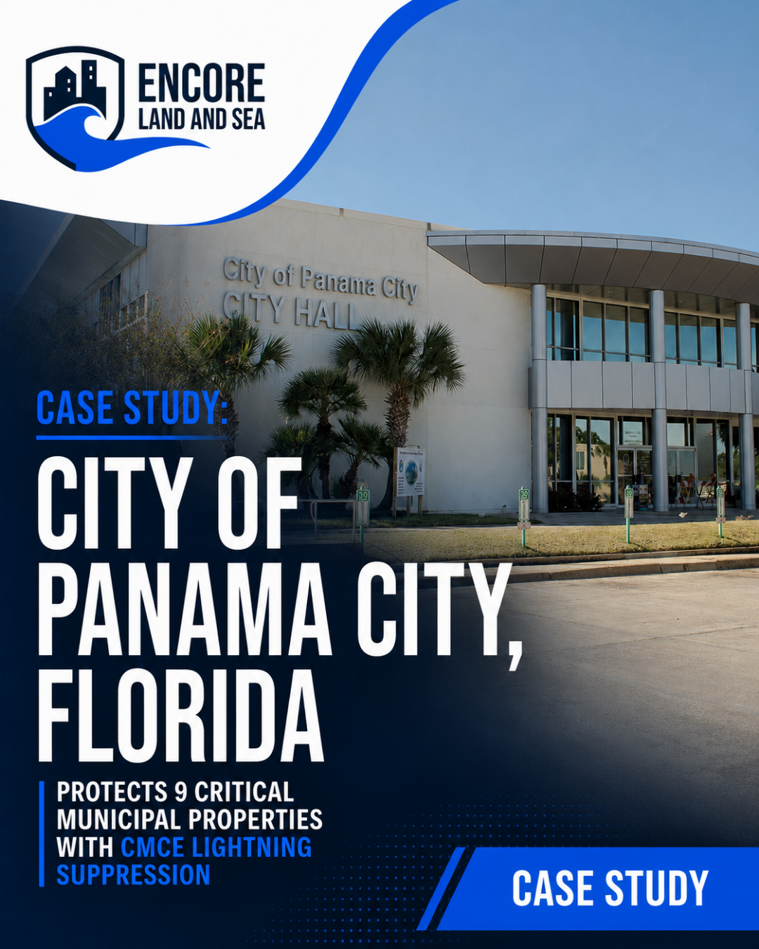 City of panama city, florida, protects 9 critical municipal properties with cmce lightning suppression