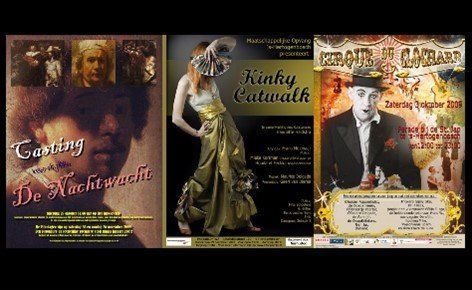 Three event posters: 