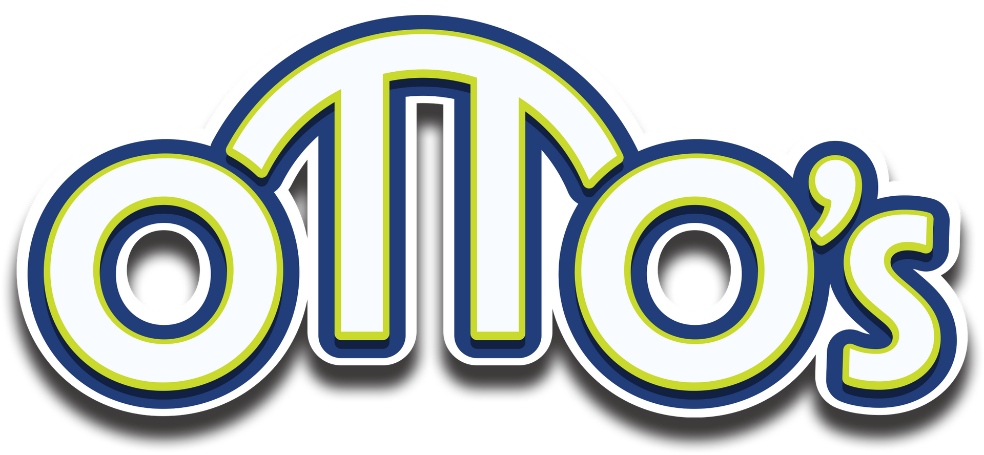 ​Otto's Express Car Wash logo with blue text, palm trees, and water splash. Proudly serving the Florida Panhandle.