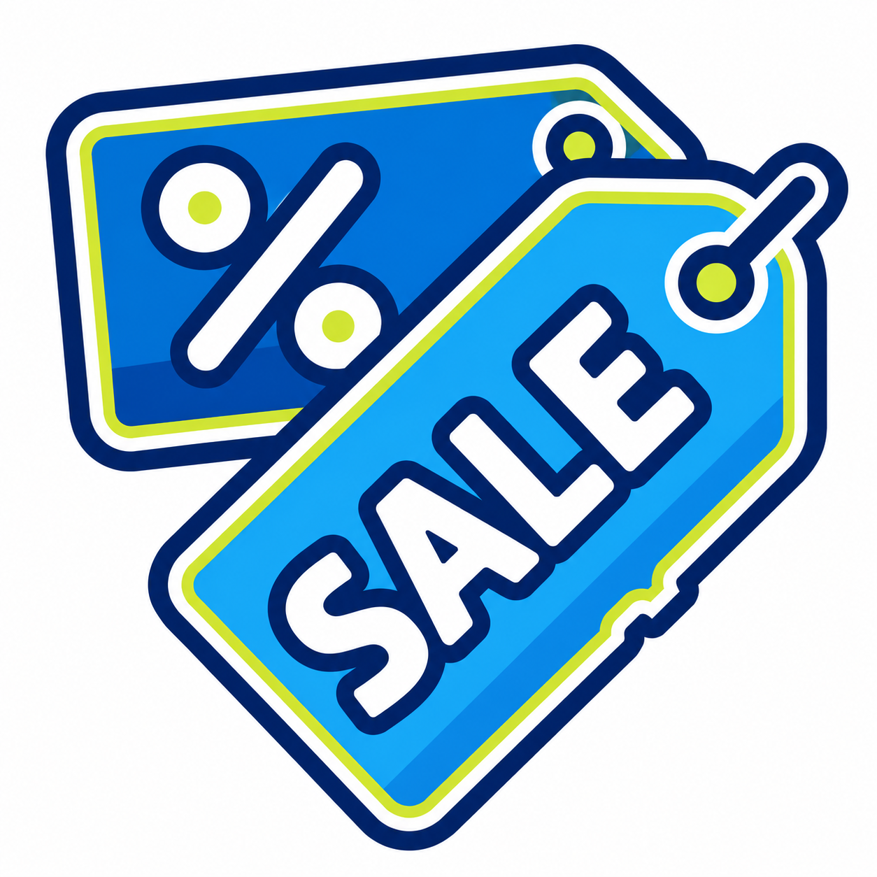 Ottos car wash floridaSale discount tag icon in pink and blue with percent sign