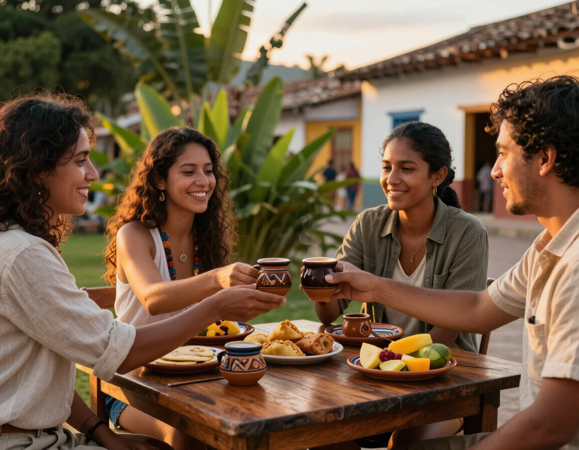 Viajeros disfrutando una experiencia local con OurGuia