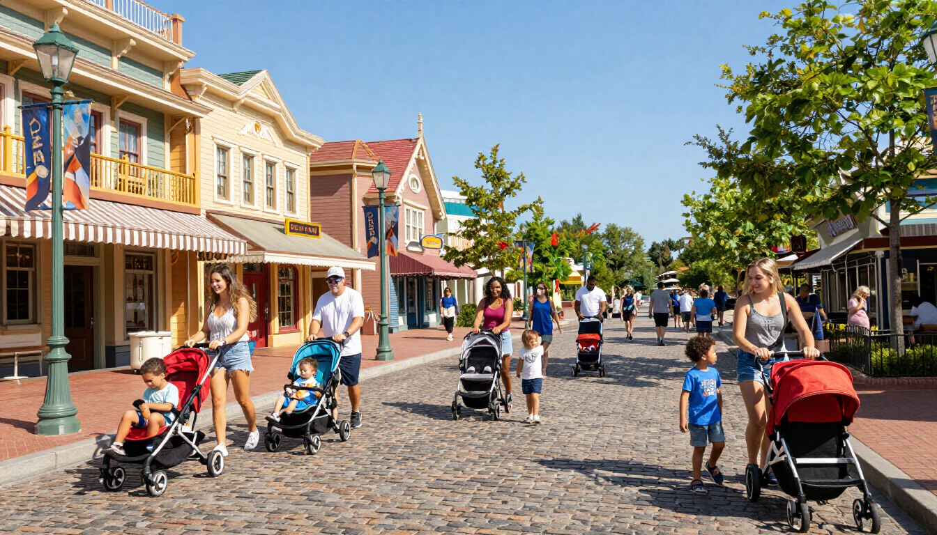 Familia explorando Magic Kingdom