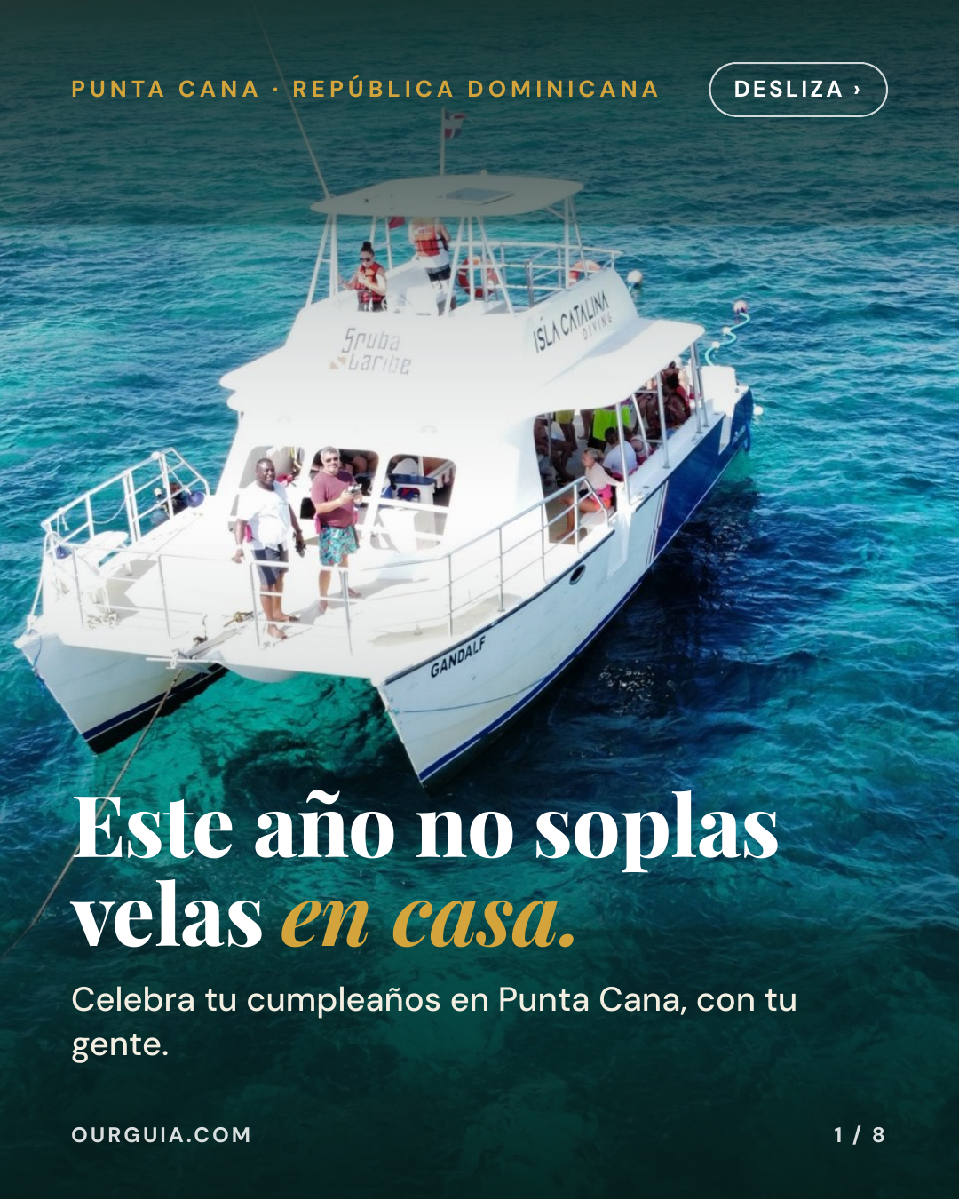 Grupo OurGuia celebrando en Punta Cana