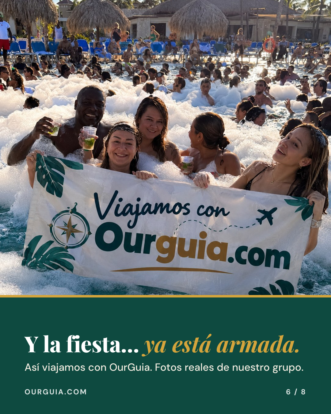 Grupo OurGuia celebrando en Punta Cana