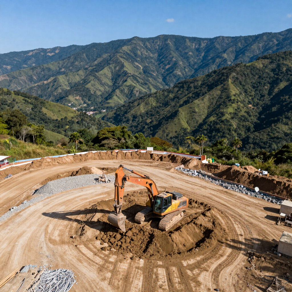 Maquinaria pesada preparando un terreno tras una demolición exitosa