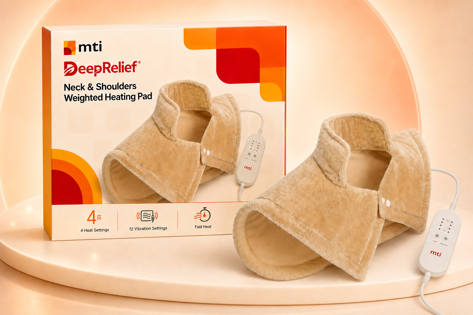 Neck & Shoulders Weighted DeepRelief Heating Pad