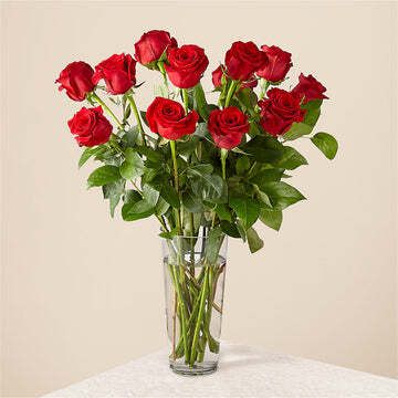 Long Stem Red Rose Bouquet — Brooklyn, NY — Meaningful Flowers