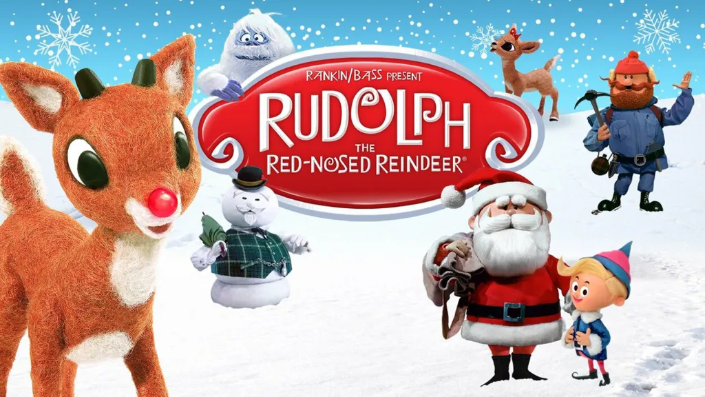 A poster for the movie rudolph the red nosed reindeer