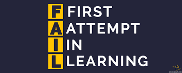 A poster that says first attempt in learning