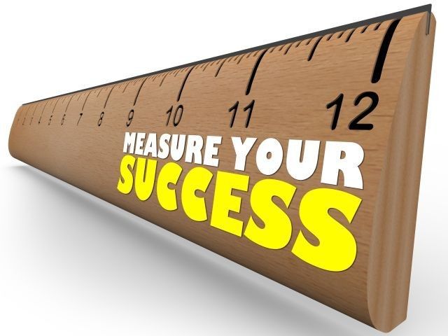 A ruler that says measure your success on it