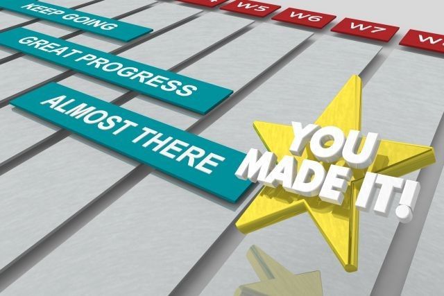 A star that says you made it on it