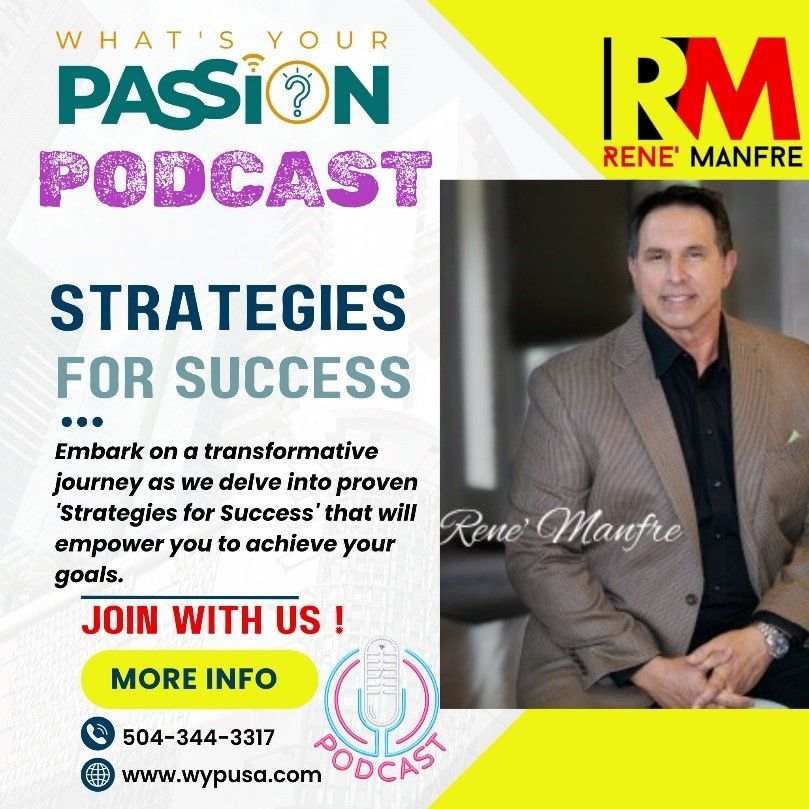 A man in a suit is on the cover of a passion podcast
