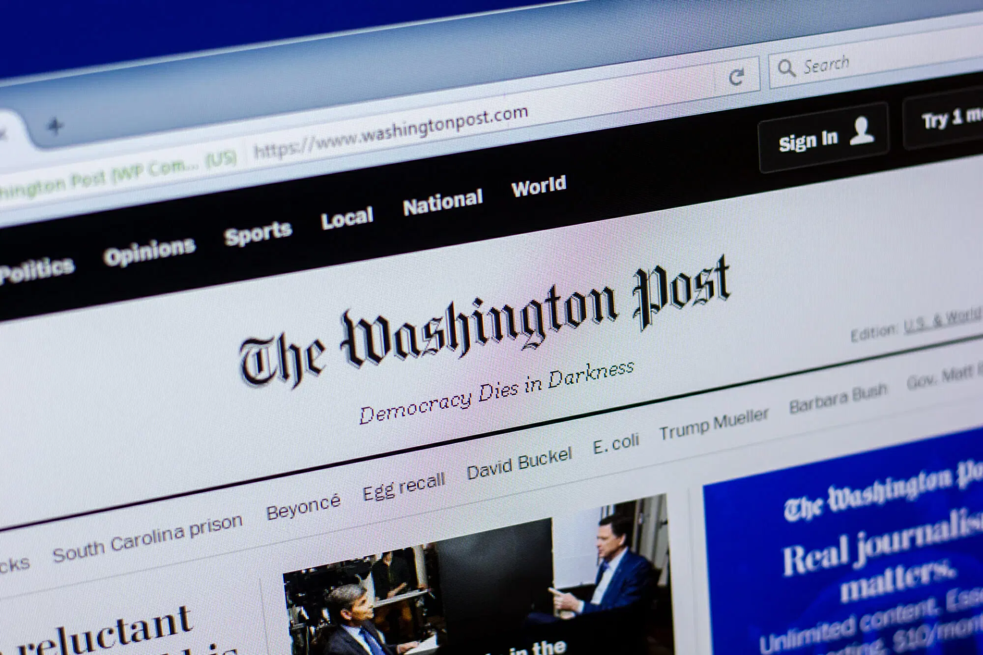 Washington Post Educational Subscription