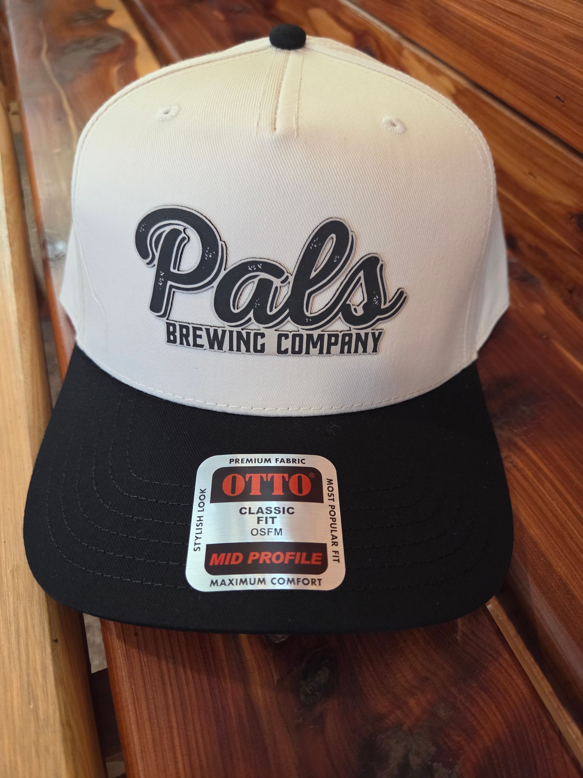 Cream and Black Patch Pals Hat