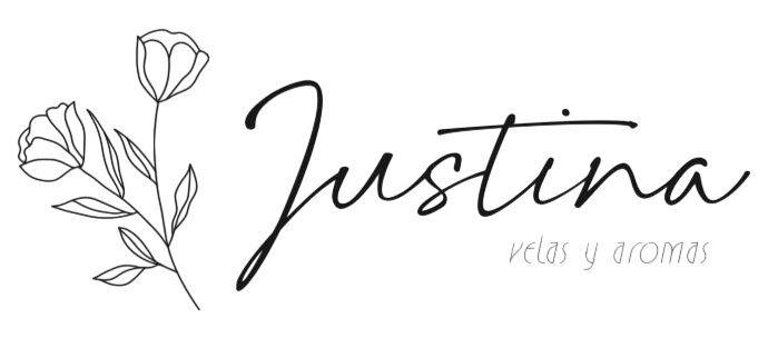 logotipo de la empresa Justina Velas y Aromas