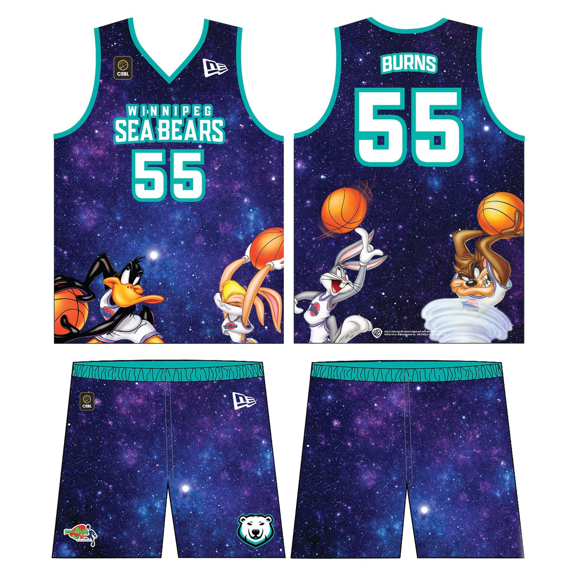 #55 Burns Space Jam uniform