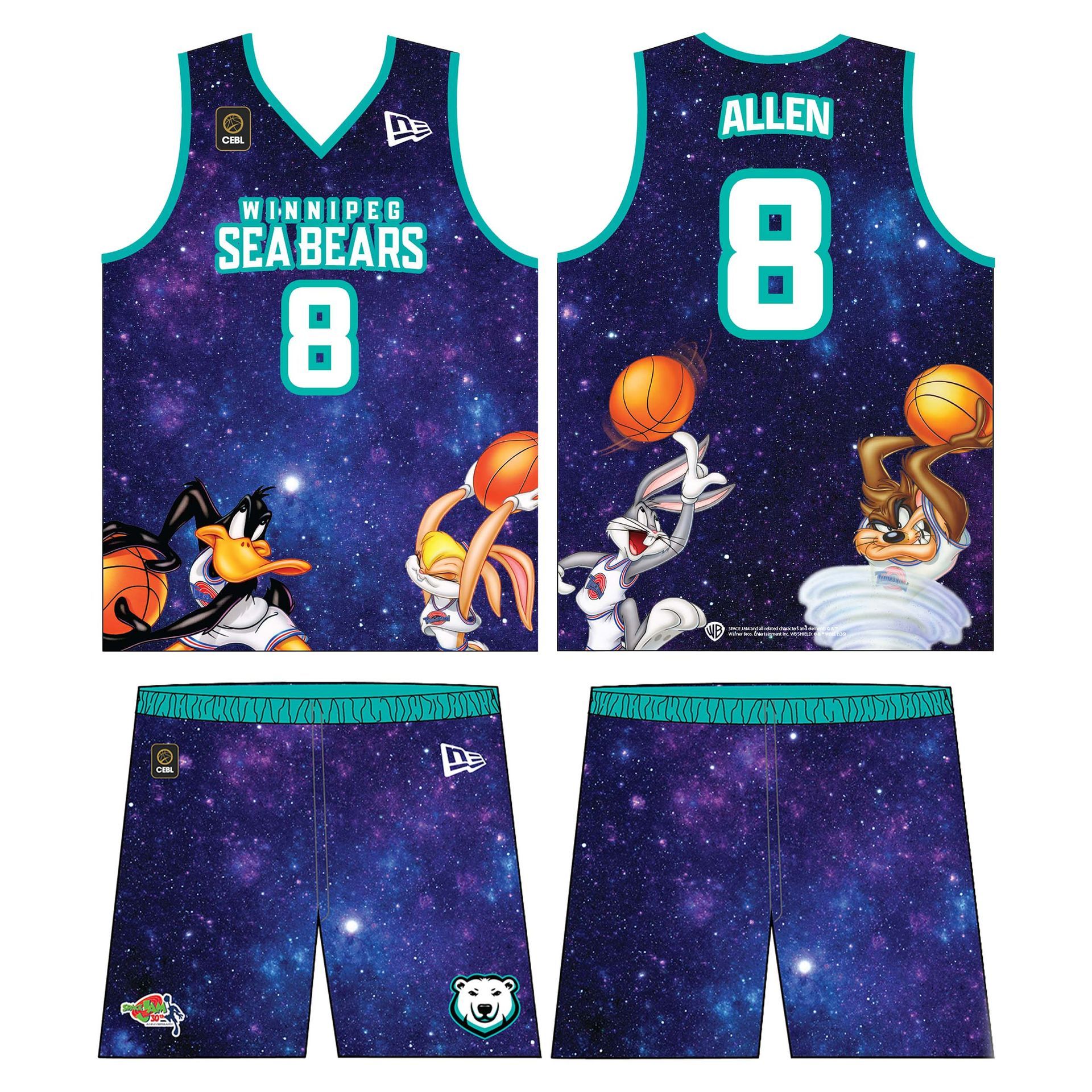 #8 Allen Space Jam uniform