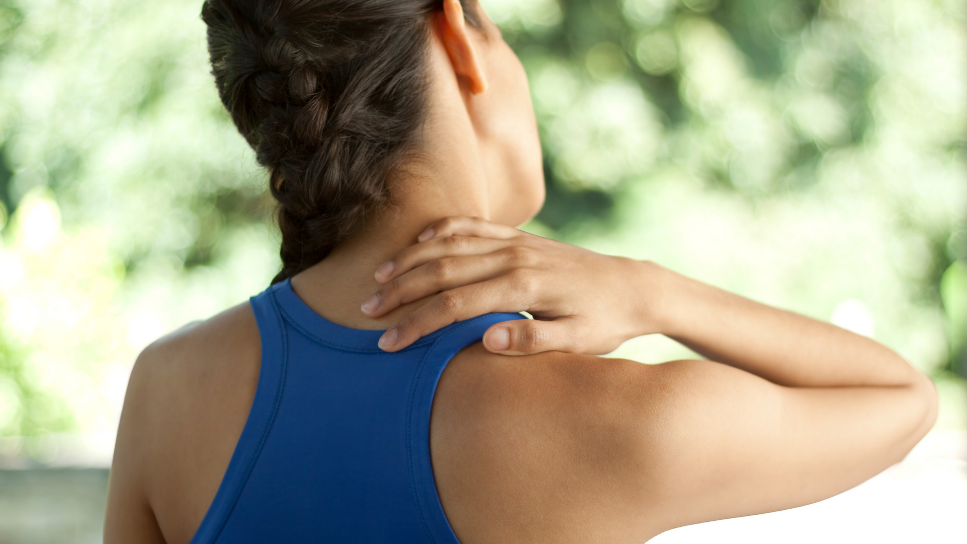 Female with neck pain