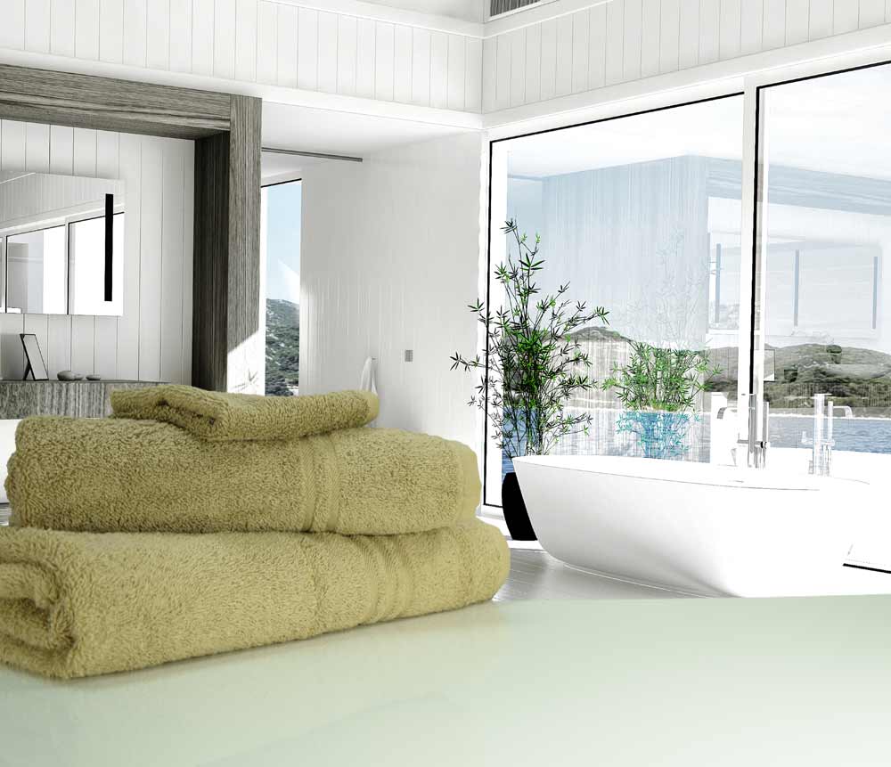 500gsm Mocha brown towels