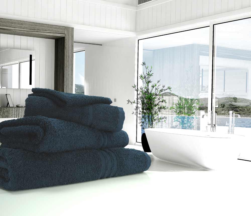 500gsm Navy dark blue towels