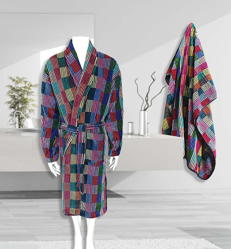 Socks Multi Bathrobe and Bath Sheet