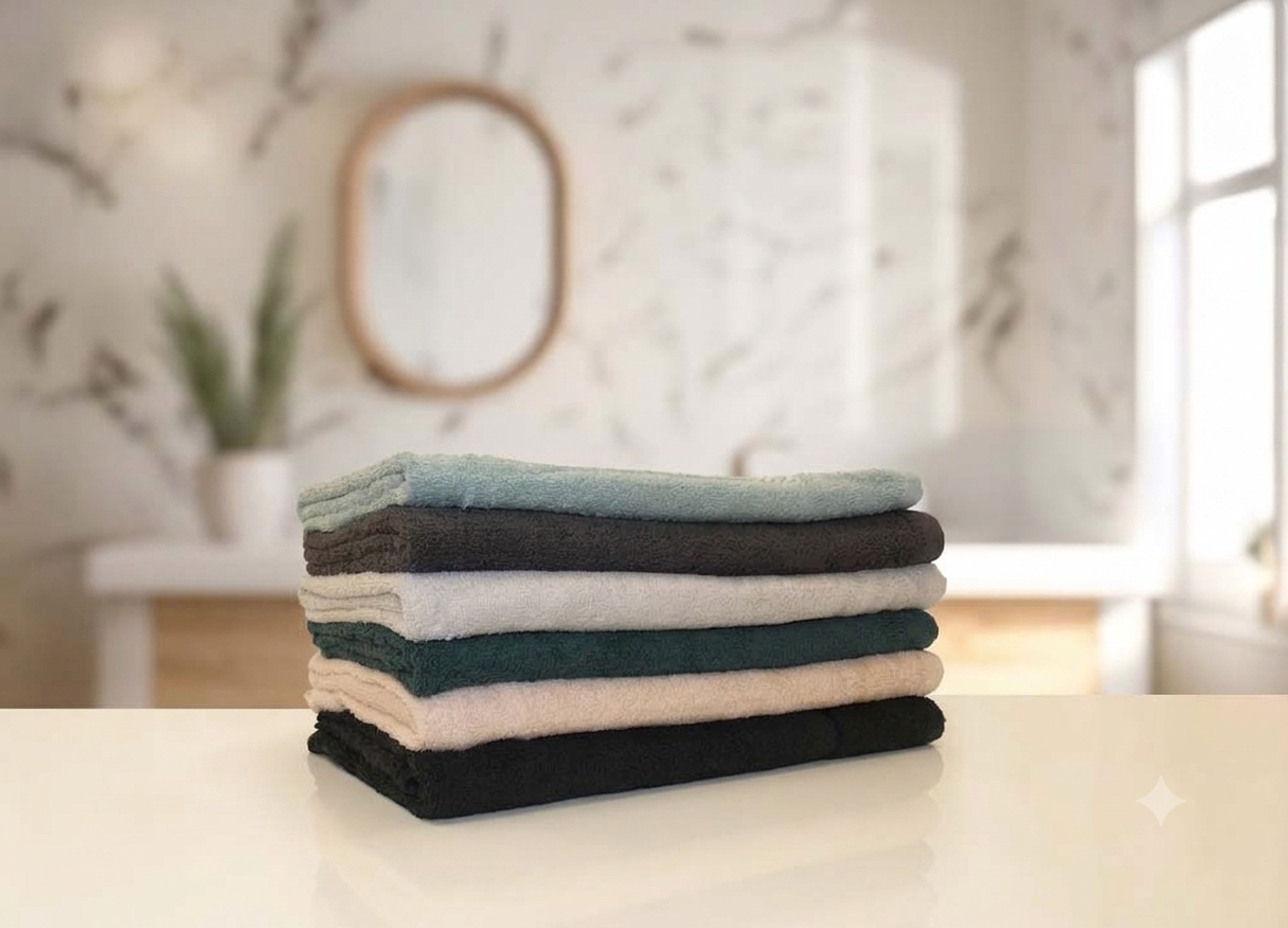 Selection of coloured 400gsm and 550gsm Clearance Bath Towels