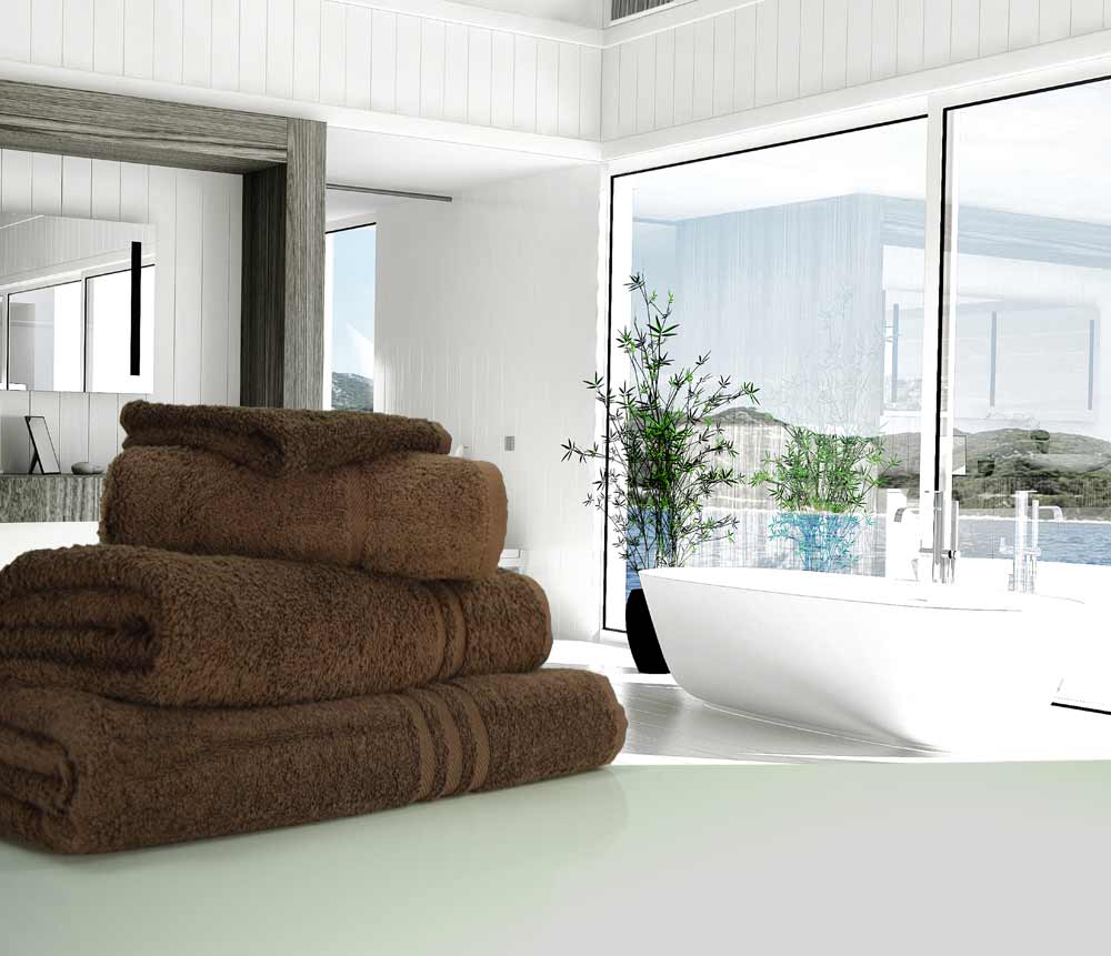 500gsm Chocolate Brown Towels