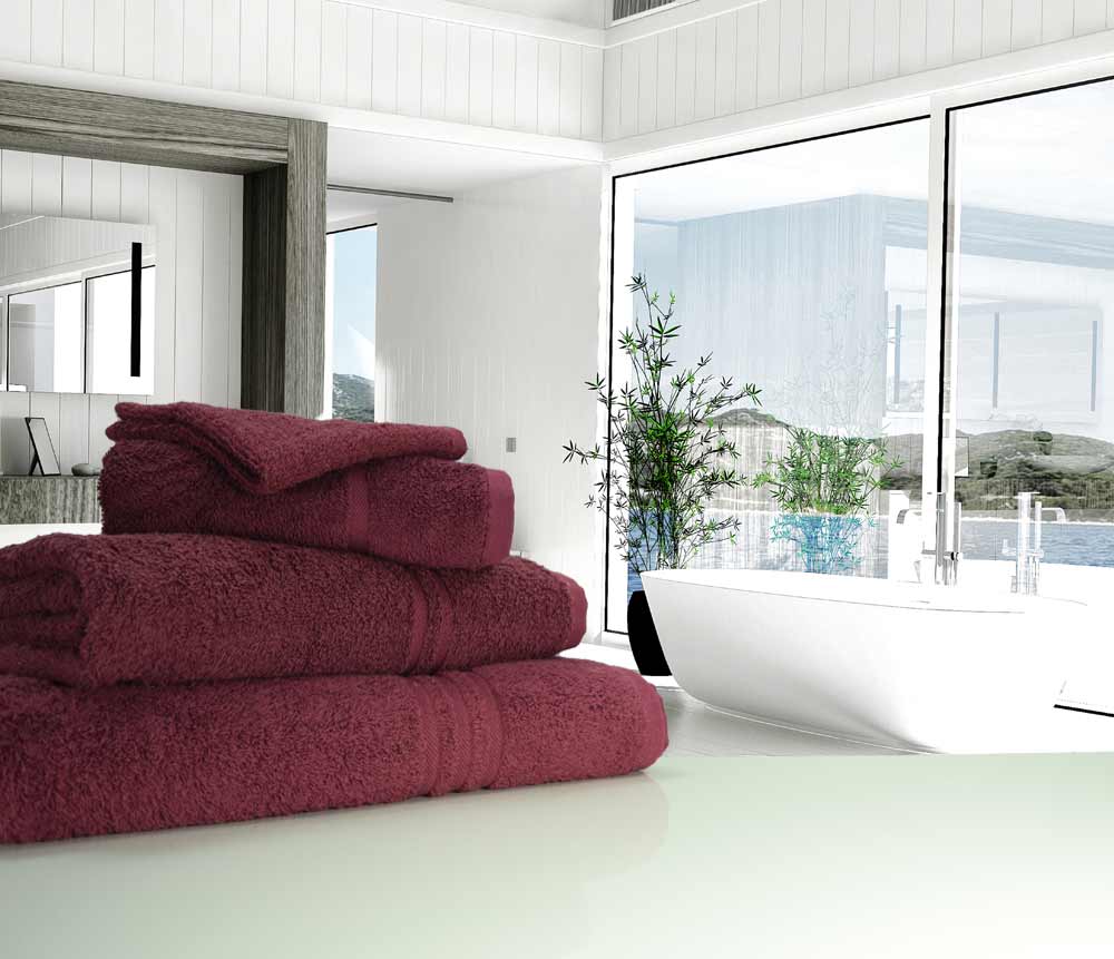 500gsm Plum Burgundy Towels