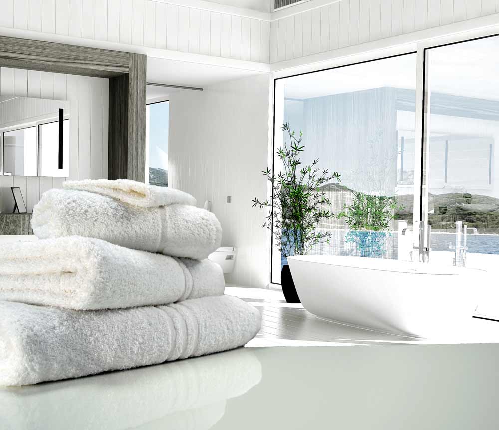500gsm White Towels