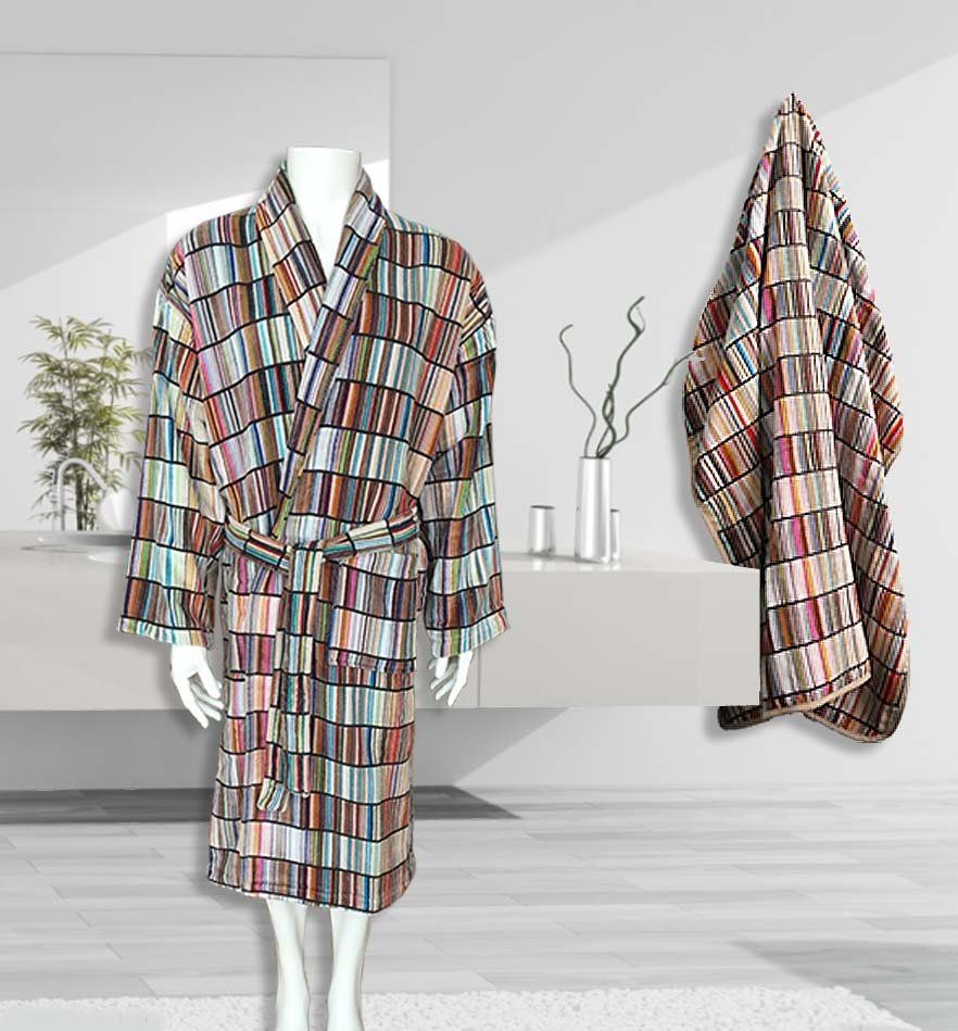 Criss Cross Naturals Bathrobe and Bath Sheet