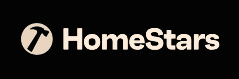 A blue speech bubble that says homestars read our reviews