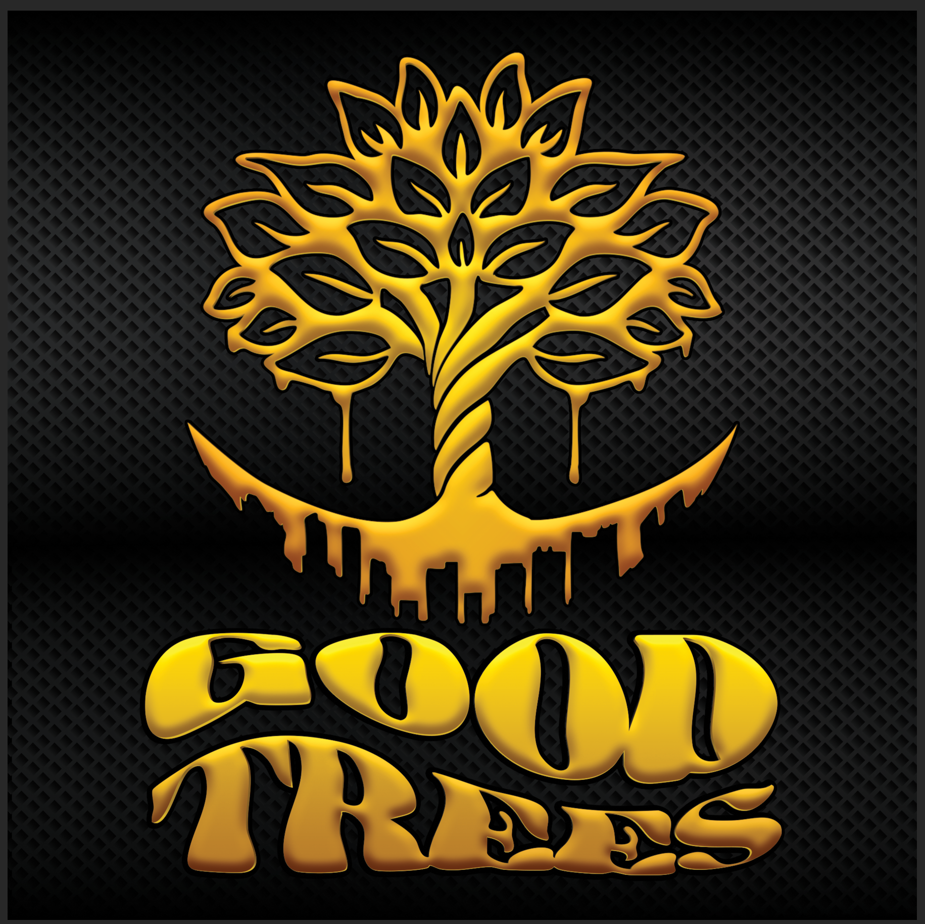 Gold tree logo with 