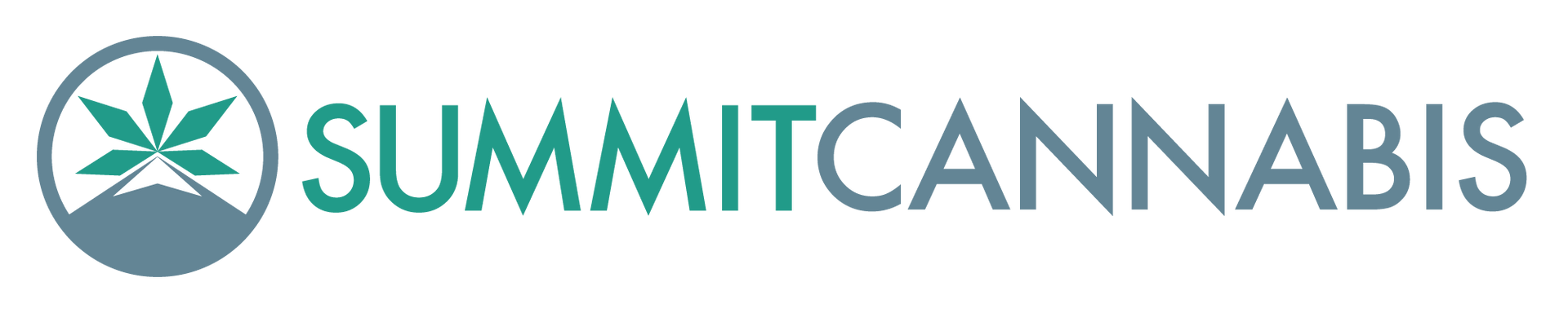 Summit Cannabis logo with a cannabis leaf within a circle and the company name.