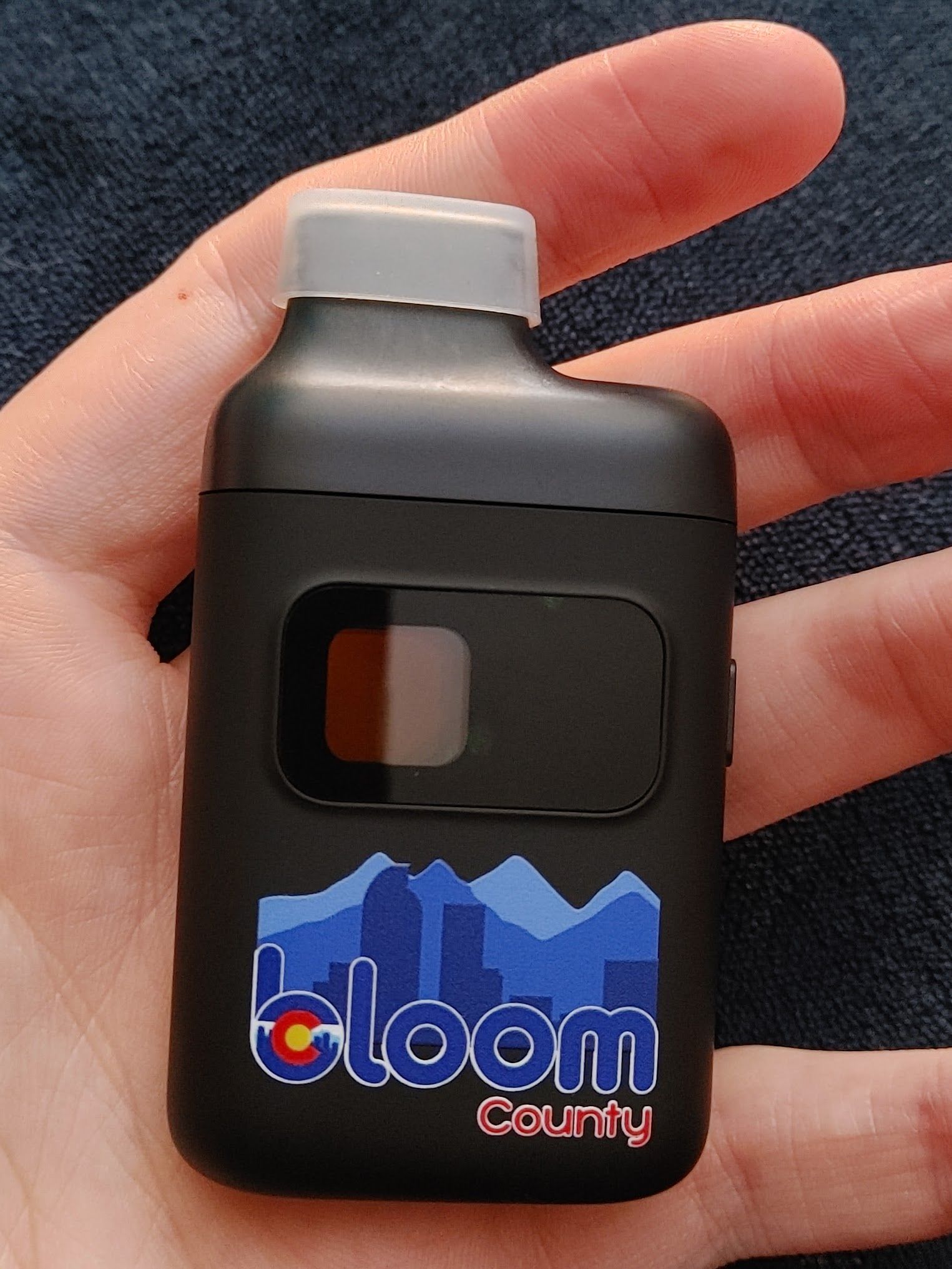 Black device with 