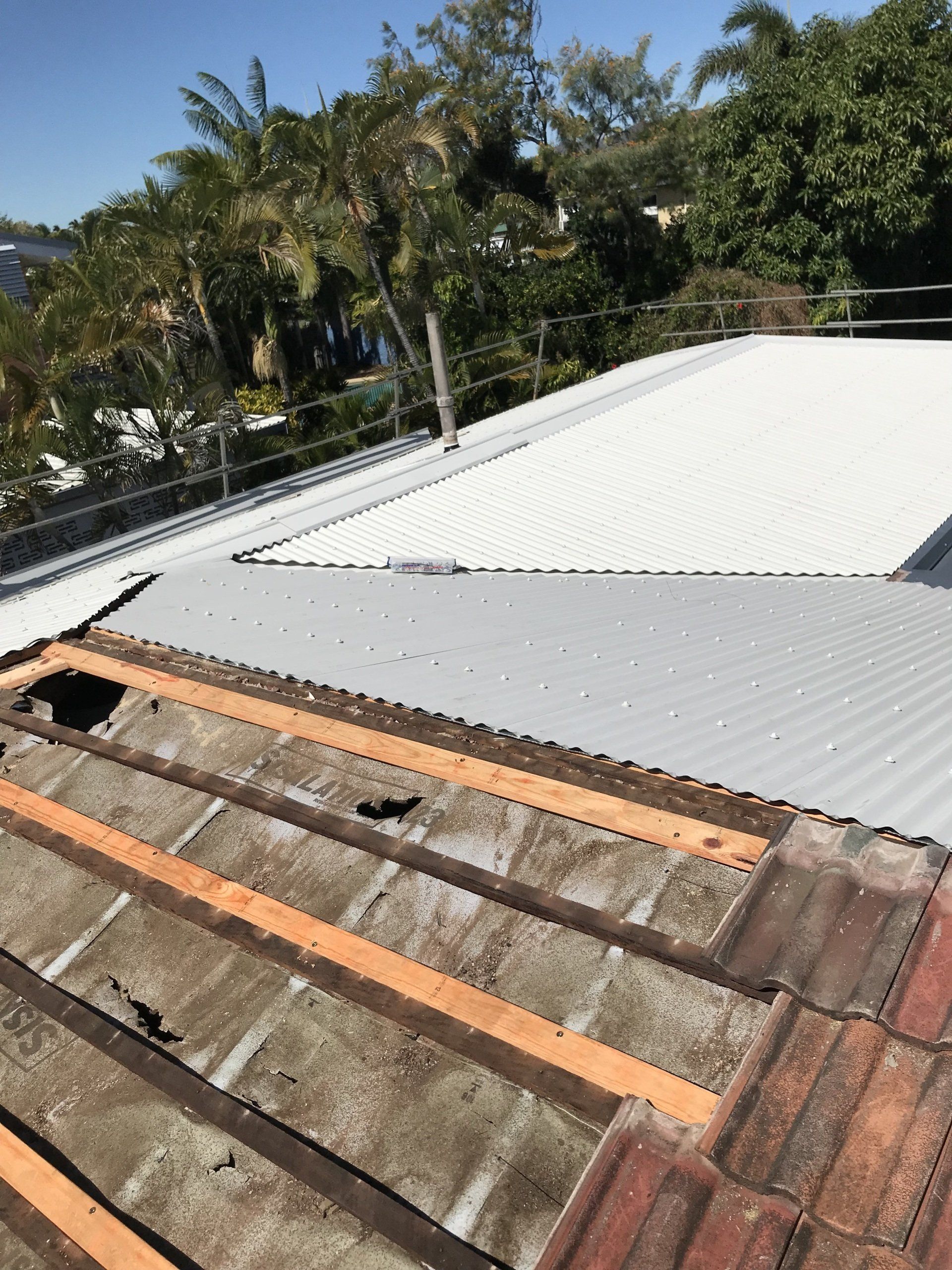 Industrial Roof With Whirlybirds — Roofing in Townsville, QLD Industrial Roof With Whirlybirds — Top Roof NQ in Townsville, QLD